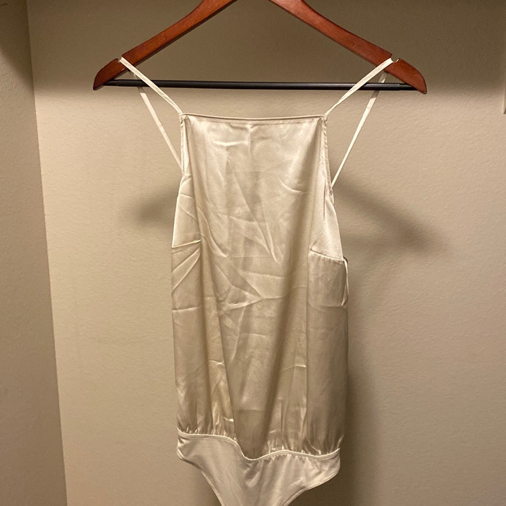 Abercrombie and fitch silk one piece bodysuit brand new